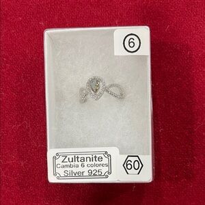 Silver 925 Ring with Zultanite Changing Color Gemstone